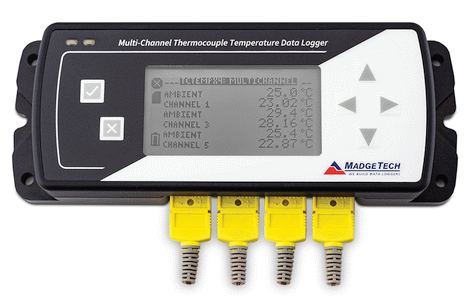 [TCTempX4LCD / 902170-00] Data logger termopar 4 canales con pantalla local